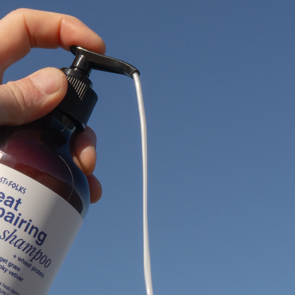 Heat repairing shampoo